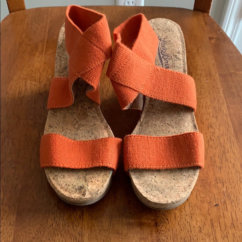 Lucky Brand Orange Wedges